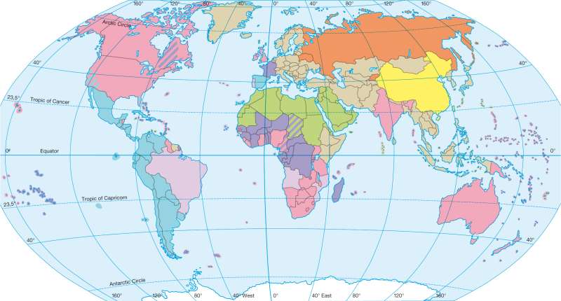 Official languages |  | The world - Tourism | Karte 196/2