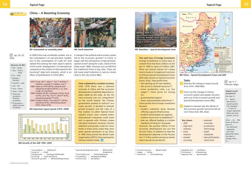 China - A Booming Economy |  | Topical Page | Karte 14/