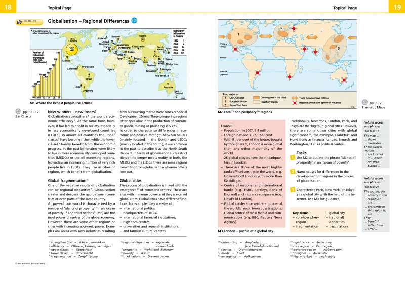Globalisation - Regional Differences |  | Topical Page | Karte 18/