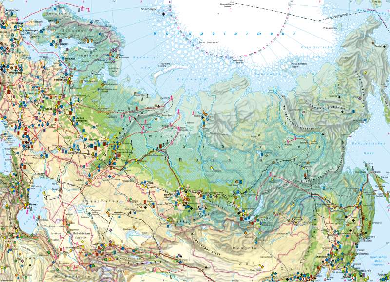 Diercke Weltatlas - Kartenansicht - Russland und Zentralasien