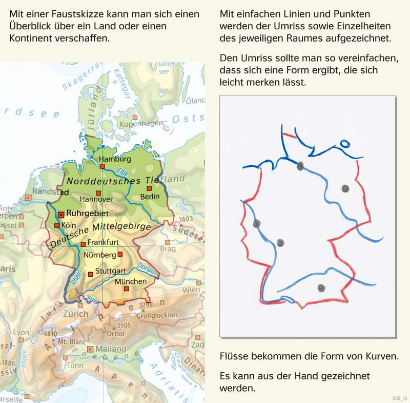 Diercke Weltatlas Kartenansicht Eine Faustskizze Zeichnen 978 3 14 100383 3 33 2 1