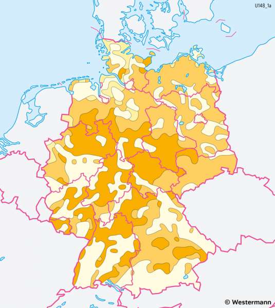 Diercke Weltatlas - Kartenansicht - Deutschland - Flächennutzung durch
