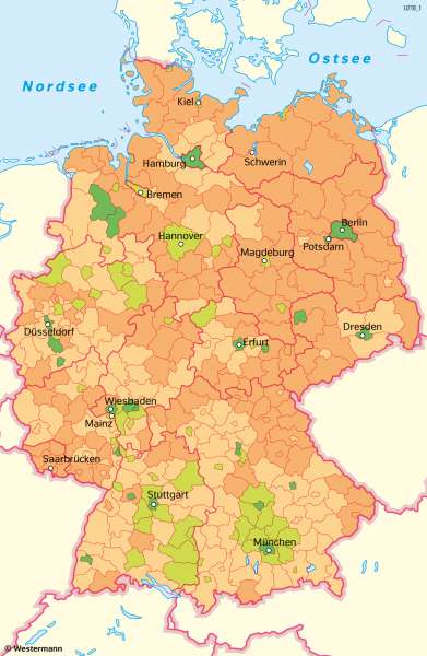 Deutschland | Geburten | Deutschland - Bevölkerung | Karte 49/4