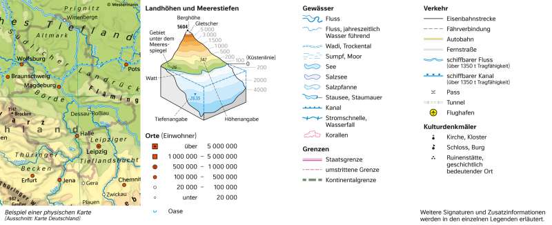 signaturen karte Diercke Weltatlas   Kartenansicht     Signaturen einer physischen 