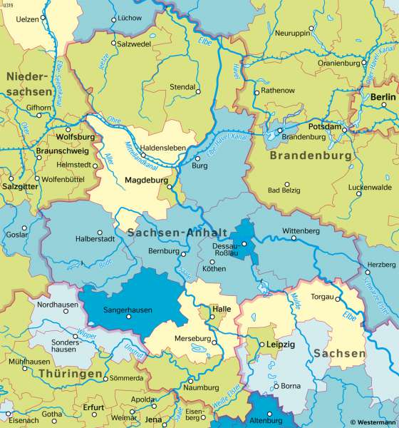 Sachsen-Anhalt | Ältere Bevölkerung | Sachsen-Anhalt - Verwaltung und Bevölkerung | Karte 29/4