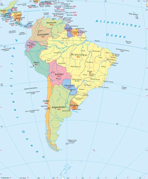 karte von südamerika mit staaten Diercke Weltatlas Kartenansicht Sudamerika Politische Ubersicht 978 3 14 100382 6 158 1 1 karte von südamerika mit staaten