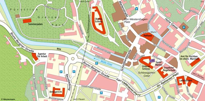 Greiz | Karte | Greiz - Vom Bild zur Karte und Kartentypen | Karte 6/3