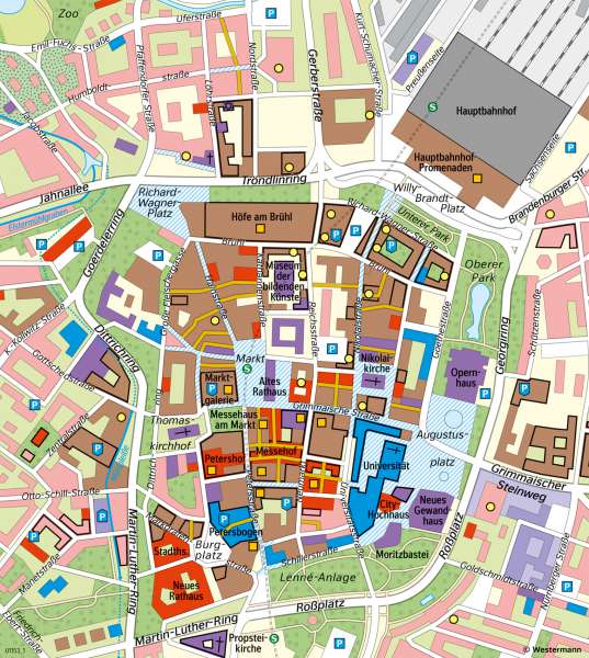 Leipzig | Innenstadtentwicklung | Sachsen - Tourismus | Karte 22/1