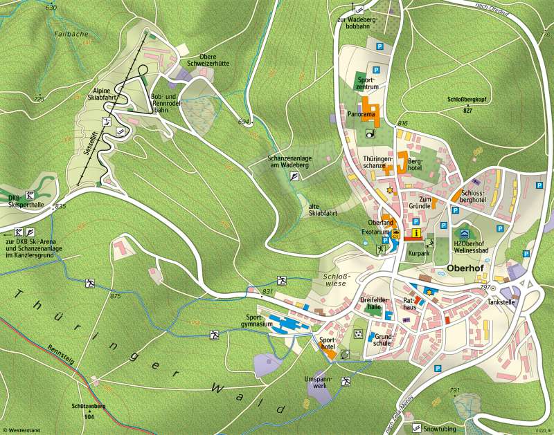 Oberhof Karte | Landkarte