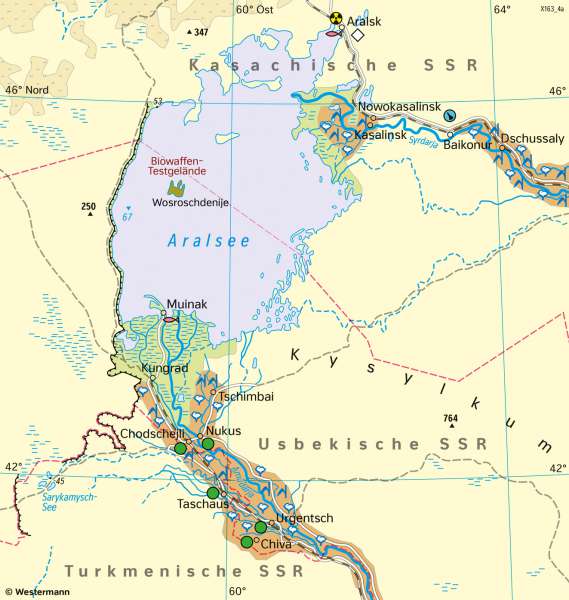 Diercke Weltatlas - Kartenansicht - Aralsee (Zentralasien