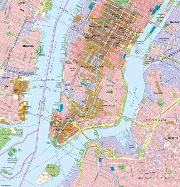 Diercke Weltatlas Kartenansicht New York Manhattan 978 3