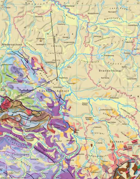 Diercke Weltatlas - Kartenansicht - Sachsen-Anhalt - Geologie - 978-3