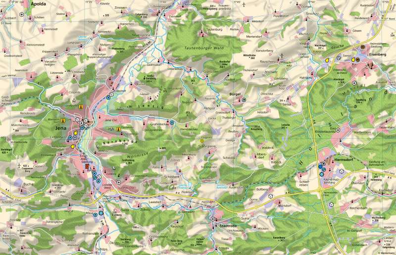 Jena und das Thüringer Holzland | Wirtschaft | Thüringen - Eine Karte lesen und auswerten | Karte 10/1