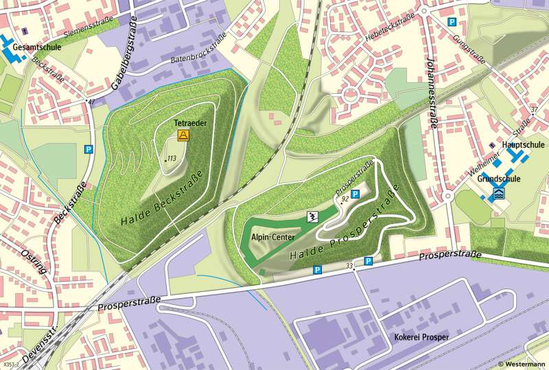 Bottrop | Rekultivierte Halden | Bottrop - Vom Bild zur Karte | Karte 6/1