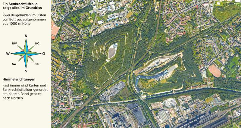 Bottrop | Rekultivierte Halden | Bottrop - Vom Bild zur Karte | Karte 6/1