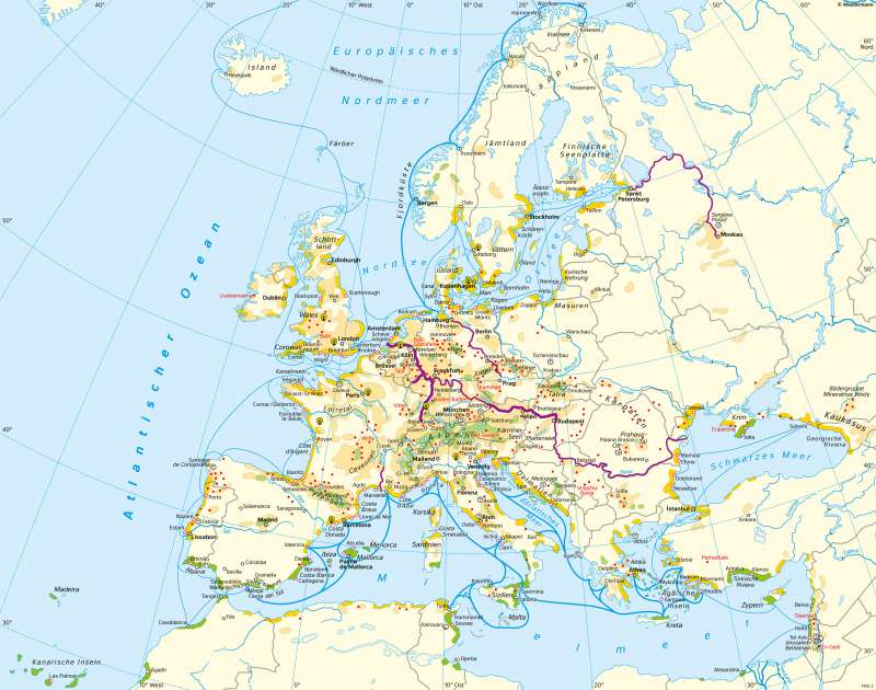Europa | Tourismus | Europa - Tourismus | Karte 84/1