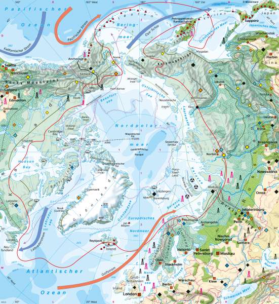 Nordpolargebiet (Arktis) | Naturraum | Polargebiete | Karte 164/1