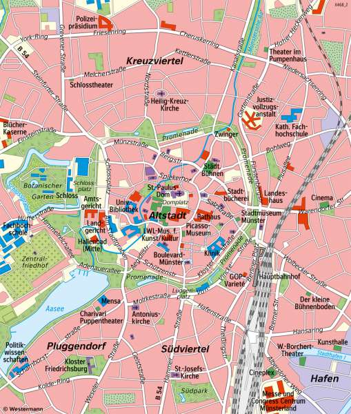 | Unterschiedliche Maßstäbe am Beispiel von Münster (Westfalen) | Maßstab | Karte 8/1
