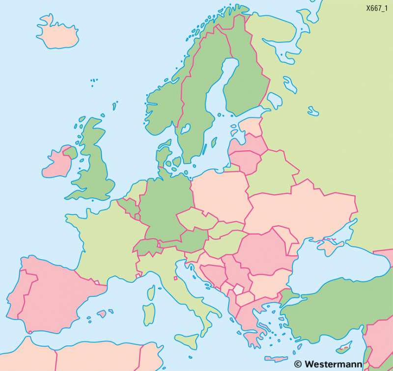 Europa | Bevölkerungswanderung | Europa - Bevölkerung | Karte 91/5
