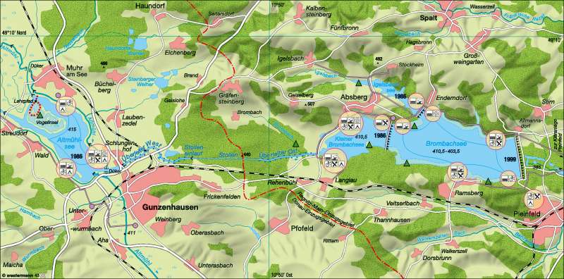 Touristischer Reiseführer Altmühltal von der Quelle über das Fränkische Seenland bis zur Mündung mit einem Ausflug zum Donaudurchbruch