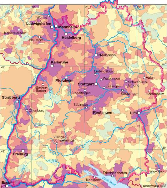 Bevölkerungsdichte 2007 | | Bevölkerungsdichte | Karte 11/2