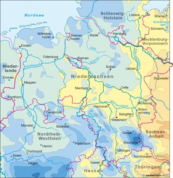 Niederschäge im Jahr | | Klima | Karte 8/2