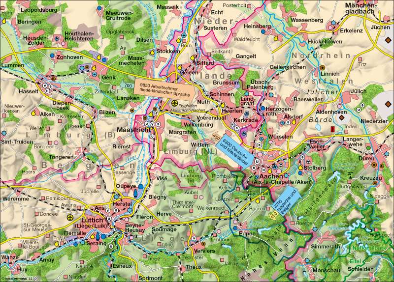 Euroregion Maas-Rhein | | Euroregion Maas-Rhein | Karte 14/2