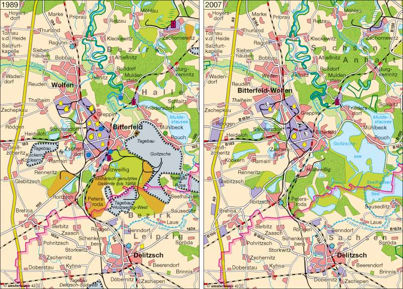 Diercke Weltatlas Kartenansicht Bitterfeld Wolfen 19 07 978 3 14 9 8 1 0